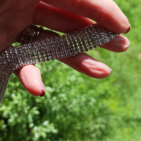 Womans 7 Row CZ Bracelet New - Picture 4 of 10